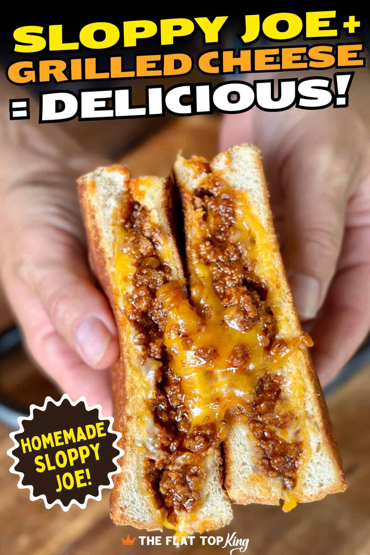 Sloppy Joe Grilled Cheese - The Flat Top King