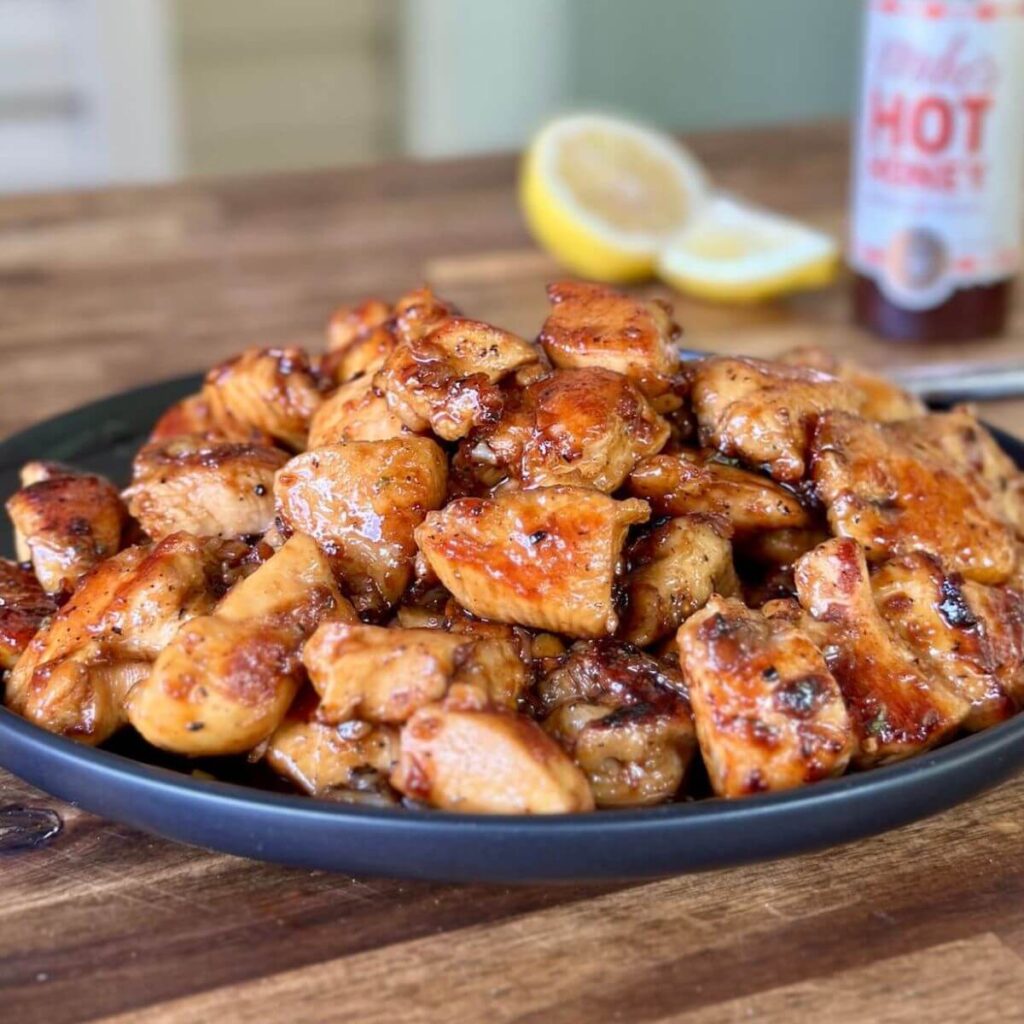 honey garlic chicken bites