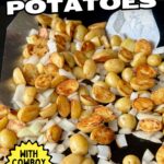 making potatoes on a Blackstone griddle