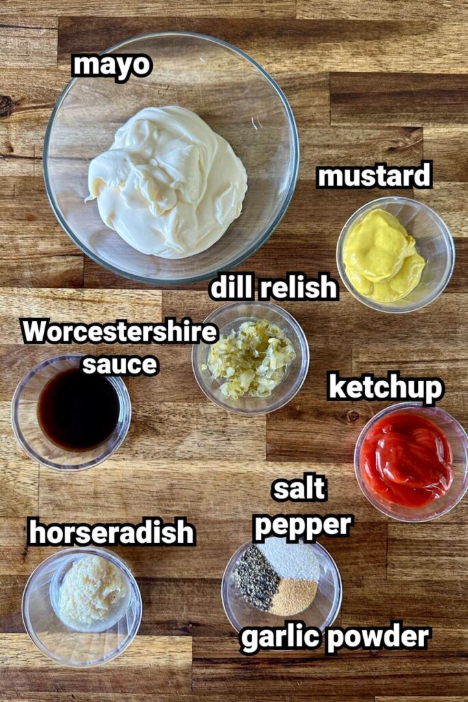ingredients for smash burger sauce