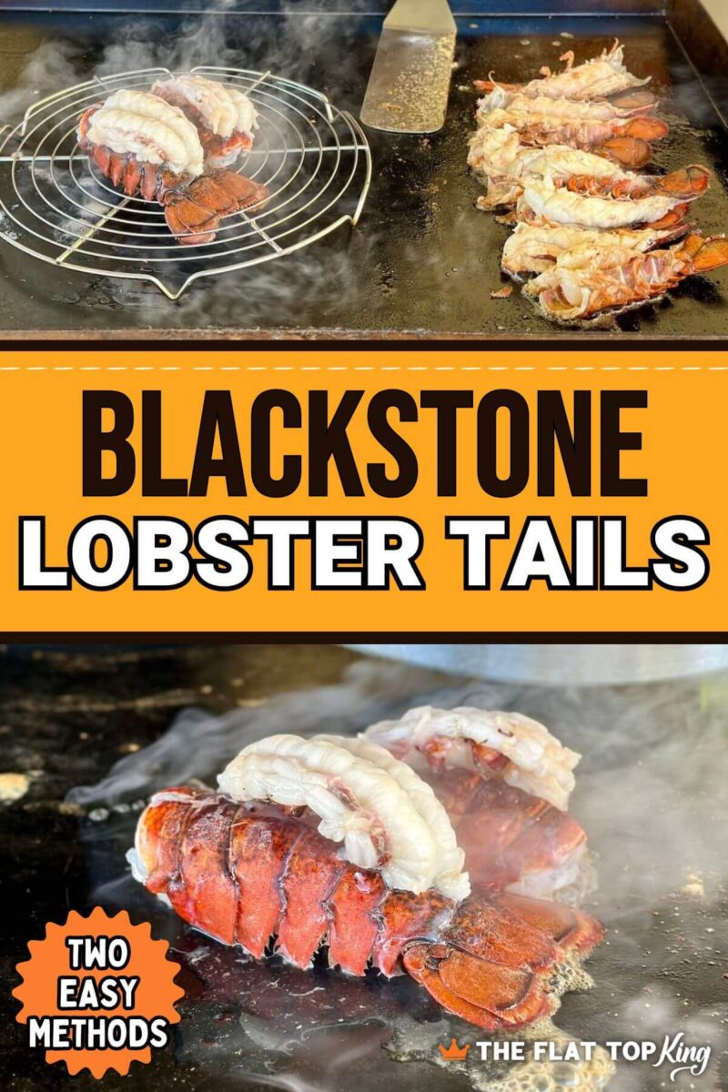 lobster tails on a Blackstone griddle