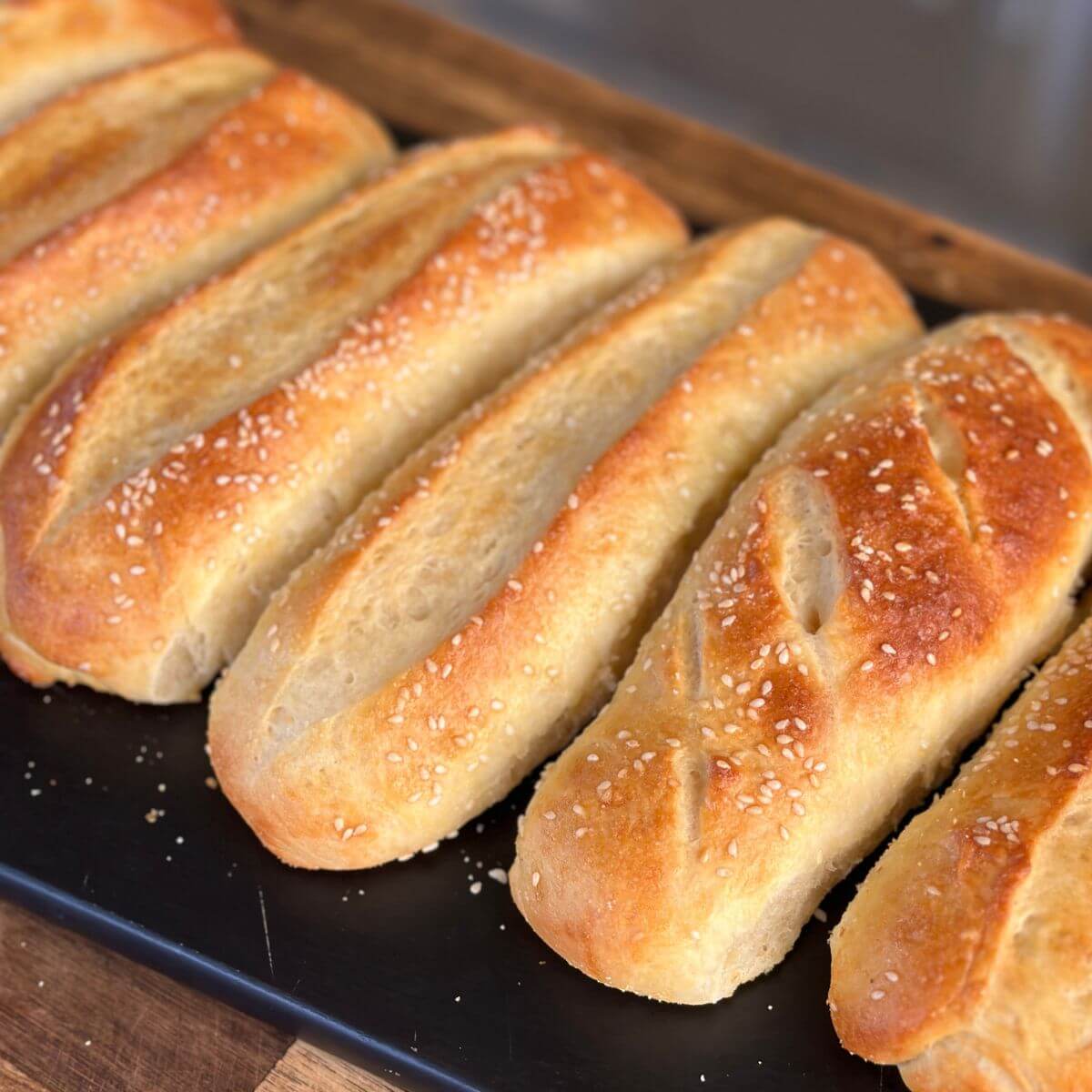 homemade hoagie rolls