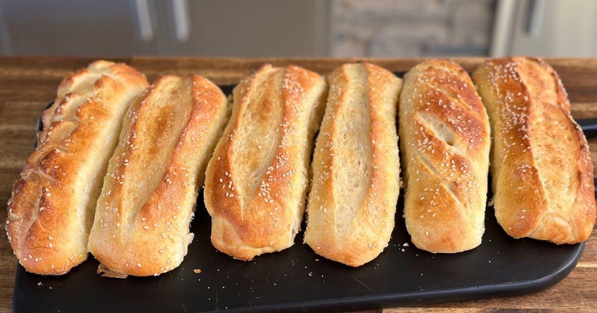 homemade hoagie rolls