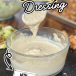 homemade Caesar dressing in a bowl